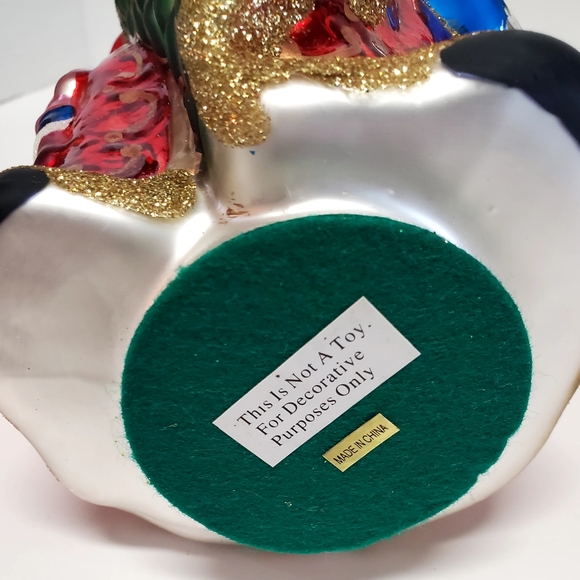 St. Nicholas Square Tabletop Blown Glass Santa Large Beautiful Jewel Tone Kohls - Picture 16 of 16